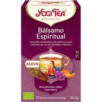 Yogi Tea Bálsamo Espiritual con Cacao, Rooibos y Naranja, 17 Filtros, Infusión Orgánica (Bio), 17 Bolsitas