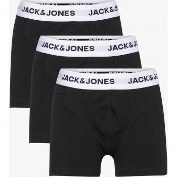 Jack & Jones Basic Black Boxer Shorts for Men (Pack of 3)