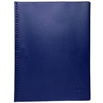 Exacompta 88322E - Carpeta de 30 fundas, A4, color azul
