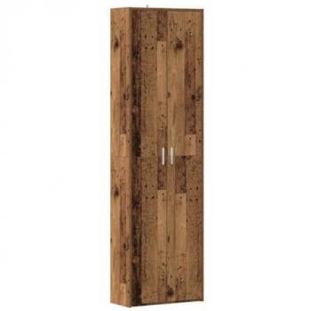 Armario de pasillo madera de ingeniería envejecida 55x25x189 cm