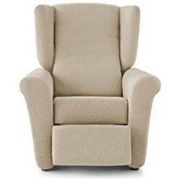 Eiffel Textile Rennes Funda Sofá Algodón Marfil 55 x 195 x 2 cm Sillón Relax