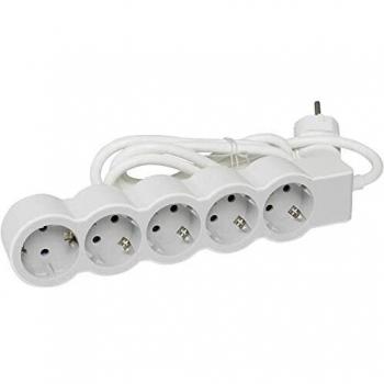 Regleta Legrand 694571/ 5 Tomas de corriente/ Blanca y Gris