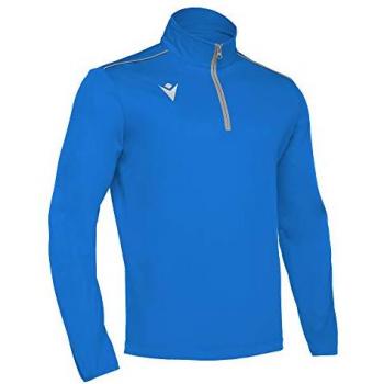 Macron Havel Half Zip Sweatshirt Azul M Hombre - Sudadera de entrenamiento, color azul, diseño de media cremallera, para hombre