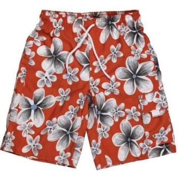 Snapper Rock Schwimmbekleidung Badeshorts/Boardshorts UV Schutz - Bóxer de baño, color naranja / gris, talla DE: 12 Jahre