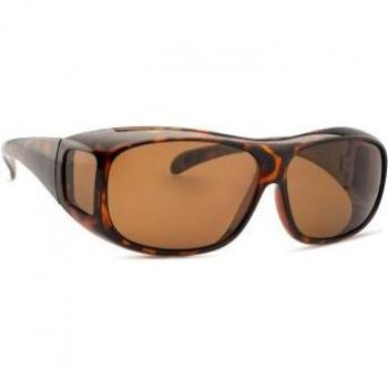 Polaroid 08535 Unisex Rectangle Sunglasses with Prescription Option - Havana Color