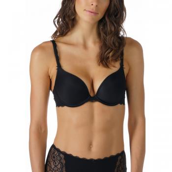 Mey Amorous Push-Up Bra with Lace Detailing, Black, Size 80D