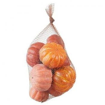 Set de 9 Calabazas Decorativas en Red, Multicolor, Medidas: 29 x 18 x 12 cm