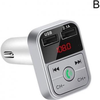 Cargador Rápido USB Bluetooth para Coche, Kit Manos Libres 3.1A y Reproductor de Audio MP3
