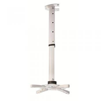 Beamer / Projektor Deckenhalterung weiß ausziehbar von 40 bis 62cm 30° neigbar360° drehbar für Panasonic PT-RZ12