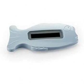 Termómetro de baño digital Thermobaby® para bebé, azul claro con diseño de flor