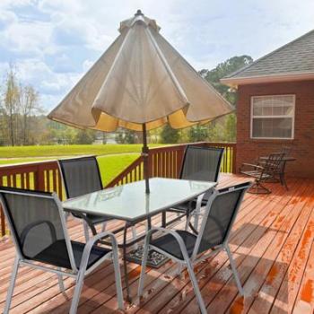 4-Piece Black Stackable Patio Dining Chairs Set with Armrests