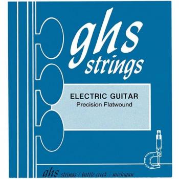 GHS 750 Electric Guitar Strings, Precision Flatwound .009/.042, Stainless Steel