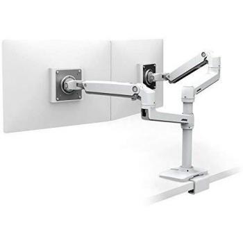 Soporte para Monitor Ergotron LX Doble Apilable 61 cm (24) Blanco para Escritorio