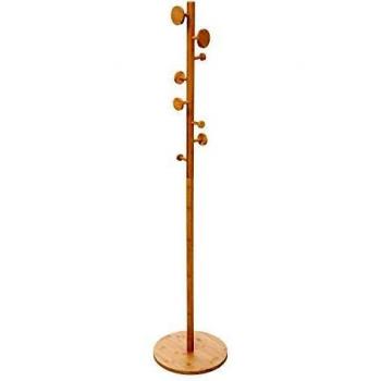 Perchero de Pie Miroytengo 8 Colgadores Color Bambú 175 cm