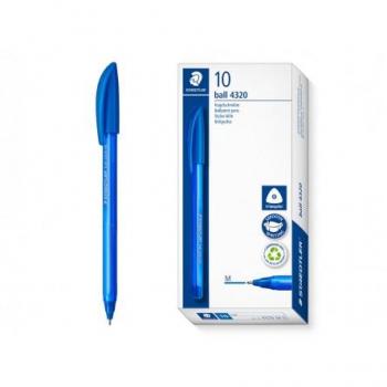 Bolígrafo Retráctil Triangular Staedtler Ball 4230 Azul Punta M