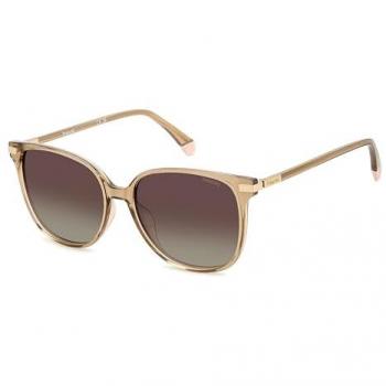 Polaroid Women's Square Polarized Sunglasses PLD 4170/G/S/X - Gold Frame with Brown Gradient Lenses