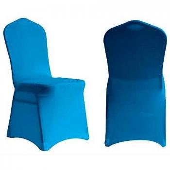 ManMengJi Spandex Fundas de Silla Elásticas 20 Piezas, Lavable Protector Cubiertas con pie Refuerzos, para Banquetes Ceremonia Hotel Jardín
