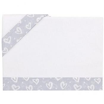 Bolín Bolón Cora - Sábanas de cuna, 60 x 120 cm, color gris