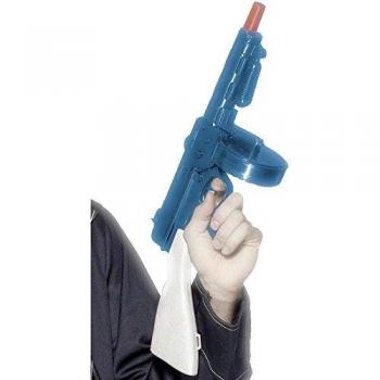 Smiffy's - Ametralladora de gánsters, con Ruido de chispazos, Aprox. 49cm / 19in, Color Azul