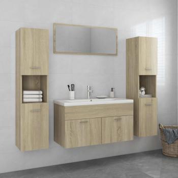 Conjunto de muebles de baño Sonoma Oak Chipboard