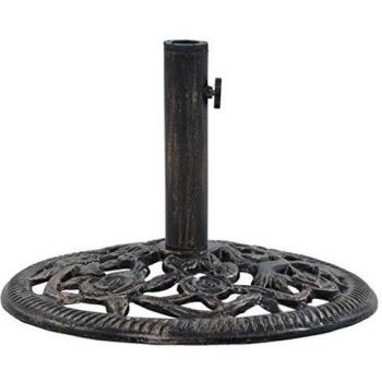 vidaXL Bronze Umbrella Base 12 kg 48 cm Cast Iron