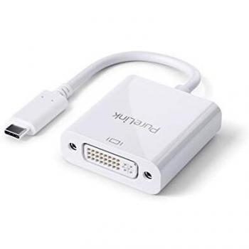 Adaptador USB-C a DVI iSerie 0,10m 1080p Blanco