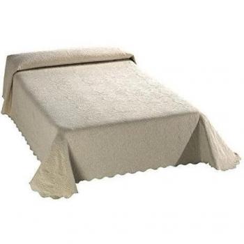 Viantala Colcha Cama 90 180x260, Algodón-Poliéster, Beige Claro, 80/95