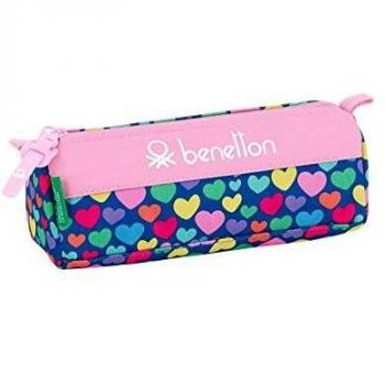 Safta Estuche de Benetton Cuori Oficial Escolar, Multicolor