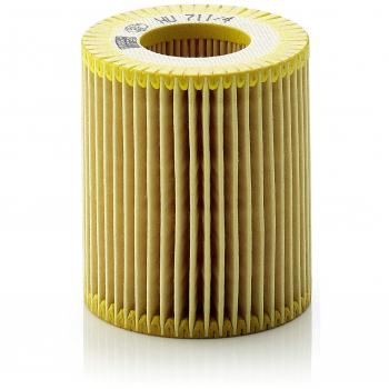 Original MANN-FILTER Filtro de aceite HU 711/4 X – Set de filtro de aceite juego de juntas – Para automóviles
