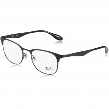 Ray-Ban 0rx 6346 2904 50 Monturas de Gafas, Black/Matte Black, Unisex-Adulto