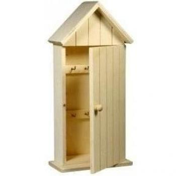 RAYHER - 62426000 - Madera - Caja de Rimini, FSC 100%, 30 x 14 x 6,5 cm, con 6 Ganchos