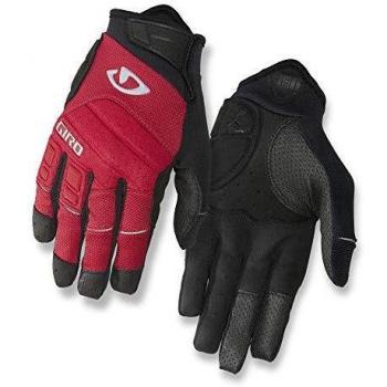 Giro XEN - Guantes de Ciclismo Unisex para Adultos, Color Rojo, Negro y Gris, Talla M