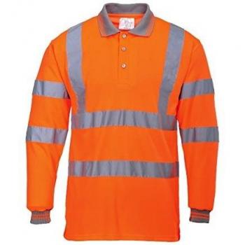 Polo de Manga Larga Alta Visibilidad Reflectante Naranja 4XL Portwest S277