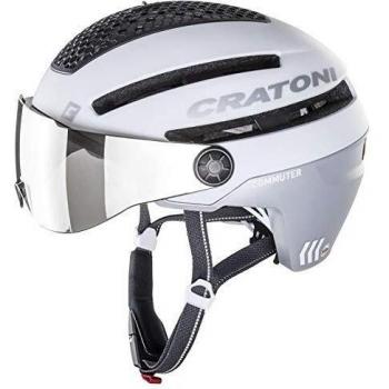 Casco Cratoni Commuter Pedelec Blanco Mate S/M con Luz Trasera y Reflectores