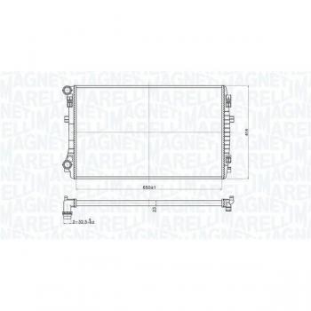 Radiador de Refrigeración del Motor MAGNETI MARELLI 350213173400