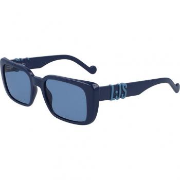 Liu Jo LJ739S 400 Unisex Square Blue Sunglasses Size 54