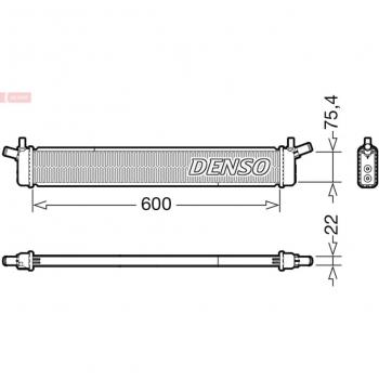 Enfriador de refrigeración del motor DENSO DRM50136