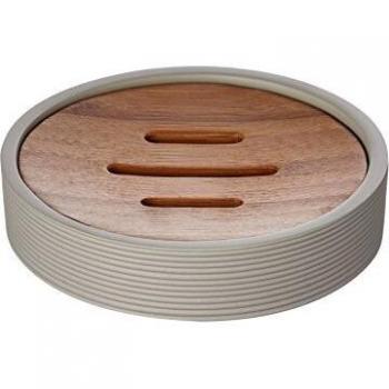 Ridder 2105309.0 Jabonera con Rodillo, Resina de Polietileno, Beige, 11 x 11 x 2.5 cm
