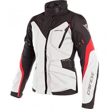 Dainese Tempest 2 D-Dry - Chaqueta de motorista para mujer, color blanco, negro y rojo, talla 38
