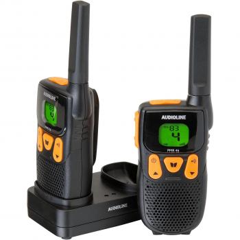 Audioline Power PMR 46 - Walkie talkies con clip para cinturón