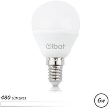 Elbat Bombilla LED G45 6W E14 480lm 4000K Luz Blanca