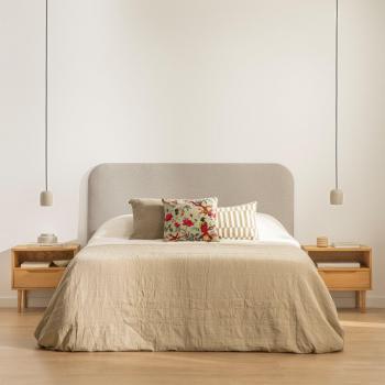 Cabecero Tapizado Gris 150/160 cm - Coline 165 x 118 cm
