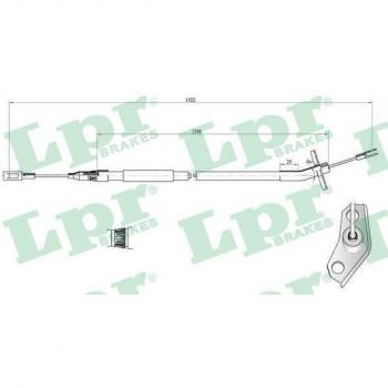 Cable de freno de mano LPR C0445B - Alta calidad y durabilidad