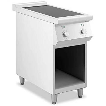 Cocina de inducción Royal Catering RCIC-8500 - 8500 W - 2 zonas - temperatura máxima de 260 °C - acero inoxidable - espacio de almacenamiento