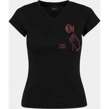 Mister Tee Women's Only Love T-Shirt, 100% Cotton, Black, XL