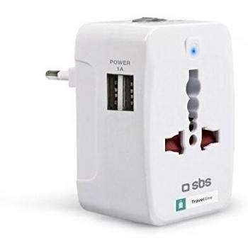 Adaptador de Viaje EU/US/UK/AUS con 2 US