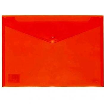Grafoplás 04871252－Sobre de plástico tamaño folio color naranja