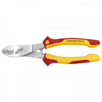 Wiha Alicates para corte de cables Professional electric con resorte de apertura conectable y desconectable, 210 mm, 8 1/4', aprobado VDE