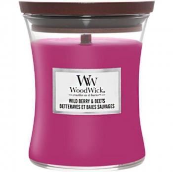 Woodwick Wild Berry & Beets Scented Candle with Wooden Wick 275 g