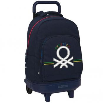 Mochila Trolley Compact Extraíble Benetton Sixties 45cm